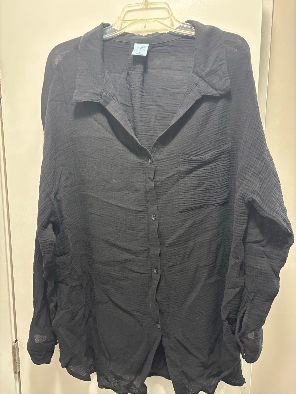 Shade & Shore Black Beach Cover-Up